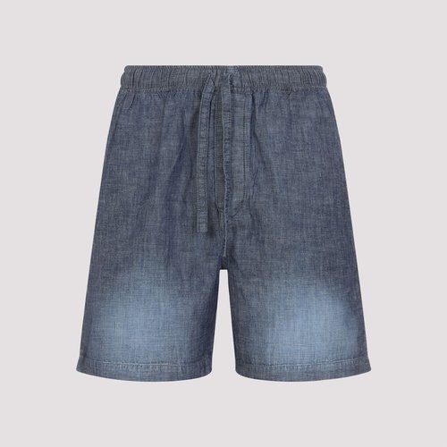 LOEWE Cotton Shorts - H526Y11W95 8438 WASHED BLUE