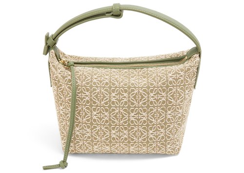 LOEWE Cubi Bag Small Anagram Jacquard/Avocado - Green/Avocado Green