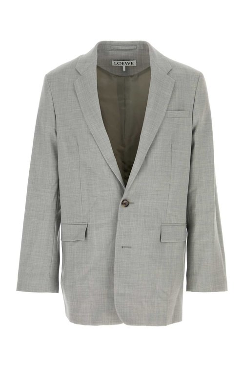 LOEWE Dark Blue Poplin Shirt - H526Y05WEY DARKNAVYLIGHTBLUE