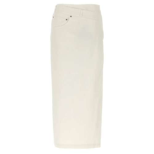 LOEWE Deconstructed Cotton Denim Skirt - Blue - S359Y1EX02.2100