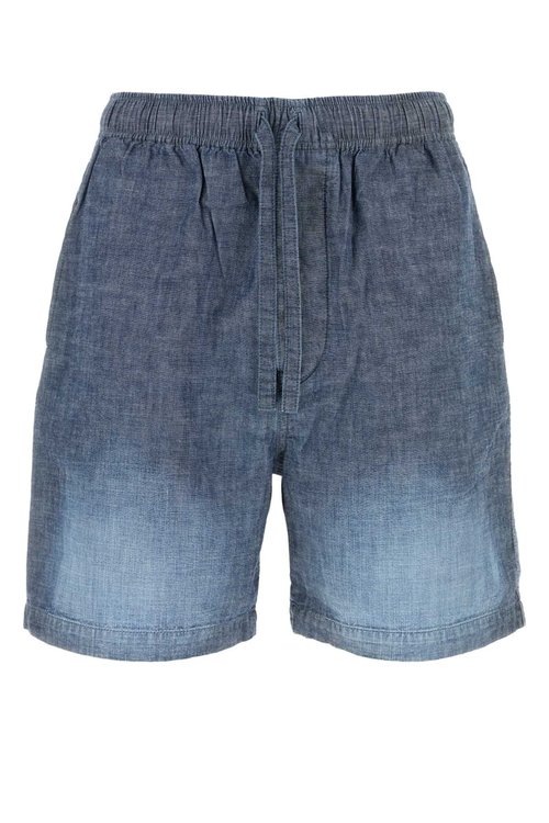 LOEWE Denim Blue Chambray Bermuda Shorts - H526Y11W95_WASH