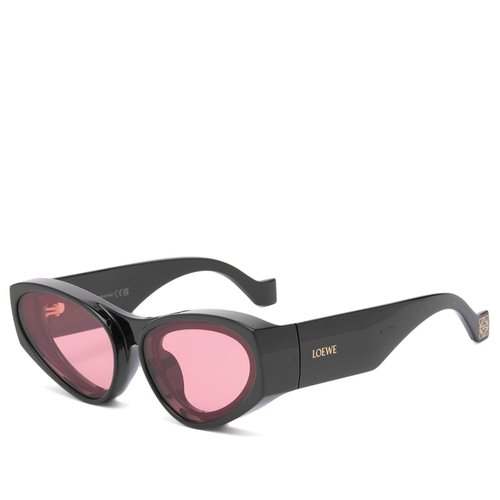 LOEWE Eyewear Paula's Ibiza Cat Eye Sunglasses - Black/Rose - LW40171U-6201V