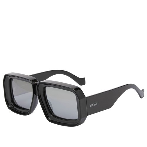 LOEWE Eyewear Paula's Ibiza Mask Sunglasses - Black/Silver - LW40064U-5601C