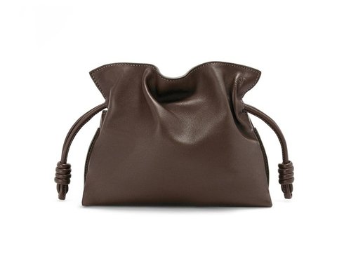 LOEWE Flamenco Clutch - Chocolate