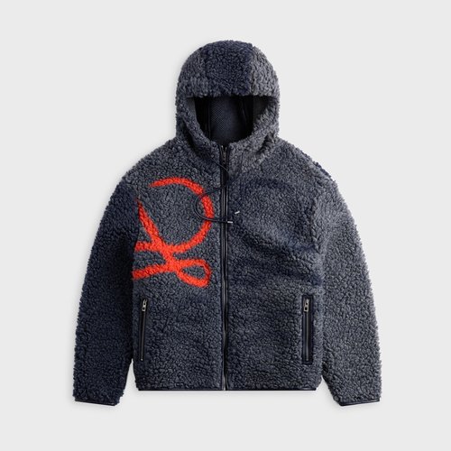 LOEWE Hooded Jacket - Navy/Orange - EH526Y02X52-5353