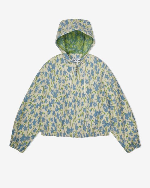LOEWE Hooded Jacket - White/Blue - S359Y01XDJ