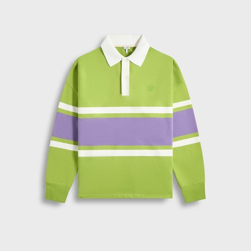 LOEWE Long Sleeve Polo - Green/Purple - H526Y23X76-4106