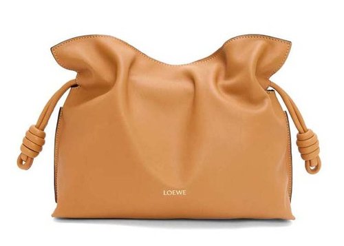 LOEWE Medium Flamenco Clutch In Nappa Calfskin - Warm Desert