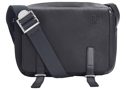 LOEWE Military Messenger Bag - Anthracite