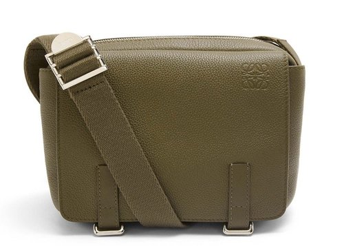 LOEWE Military Messenger Bag - Military Green