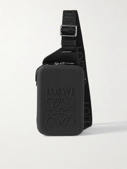 LOEWE Molded Logo-Debossed Rubber Messenger Bag - 1100 - B987W42X021100