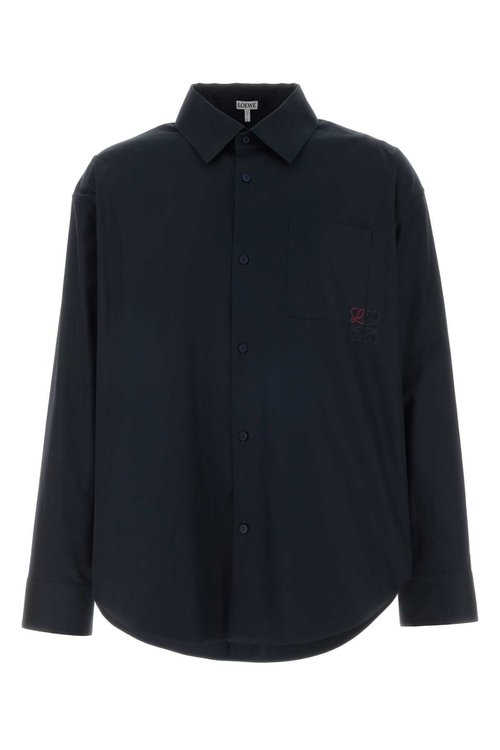 LOEWE Navy Blue Cotton Shirt - H526Y05XAN DARKNAVYBLUE