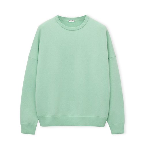 LOEWE Oversize Crewneck Sweater - Matcha Green - S800Y14K41