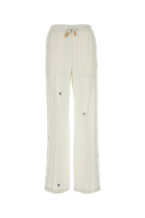 LOEWE Pantalone - S359Y04XD4 WHITEGREYMULTI