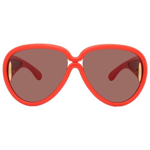 LOEWE Lw40147i 42e Arancione Lucido Sunglasses 'Brown/Orange