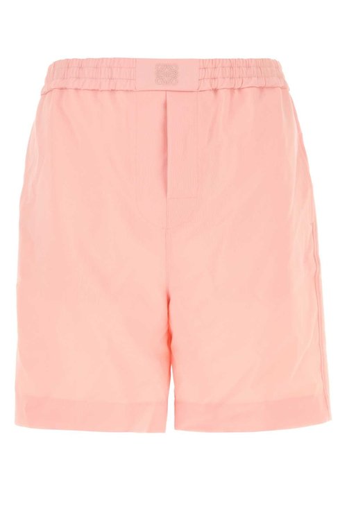 LOEWE Pink Wool Bermuda Shorts - H526Y1AW26 CORAL