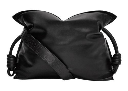 LOEWE Puffer Flamenco Clutch - Black