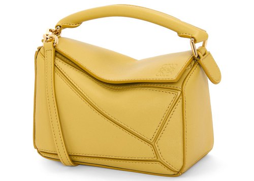 LOEWE Puzzle Bag Mini - Bright Ochre