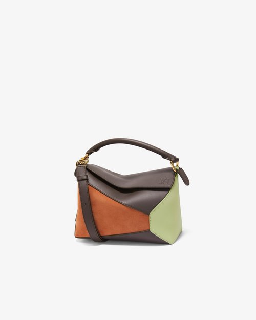 LOEWE Puzzle Edge Small Multicolor - Chocolate/Tan - A510P60X94