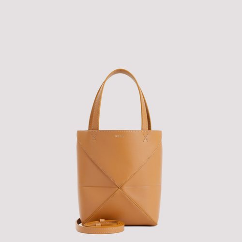 LOEWE Puzzle Fold Tote Mini - A657V25X01 2586 WARM DESERT