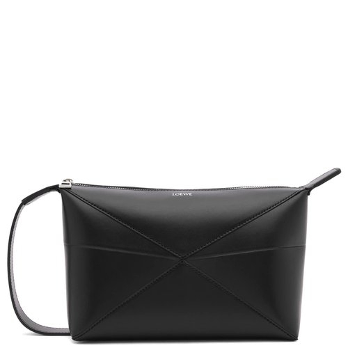 LOEWE Puzzle Fold Wash Bag - Black - C510WBPX01-1100