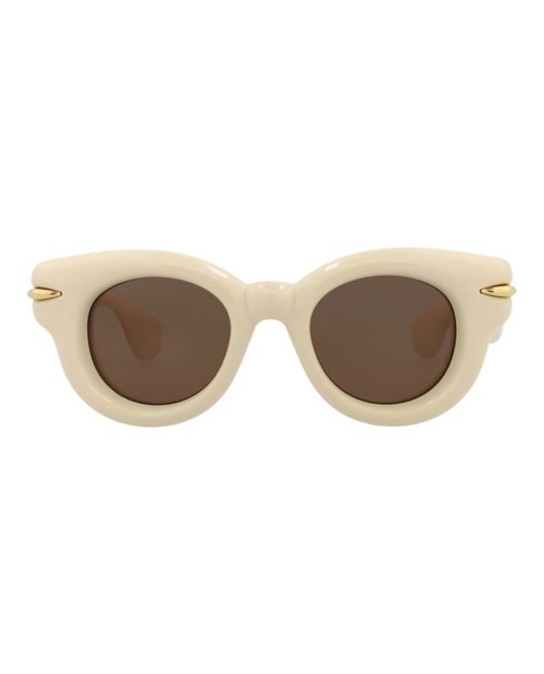 LOEWE RoundFrame Acetate Sunglasses - Ivory Ivory Brown (Lw40118I/46/25E)
