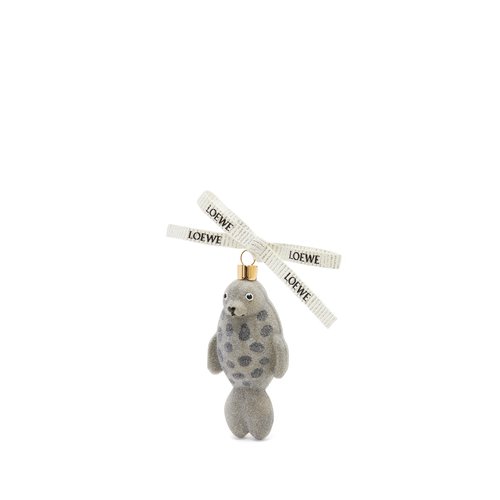 LOEWE Seal Glass Bauble - Light Grey - K731H15X35