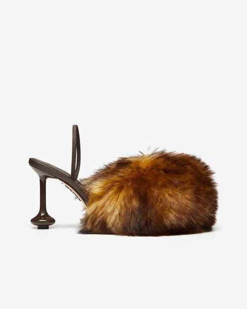 LOEWE Toy Slingback Pump - Brown - L814462X04