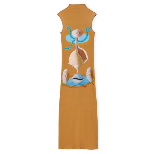 LOEWE Tube Dress - Camel/Multicolour - S359Y51X53