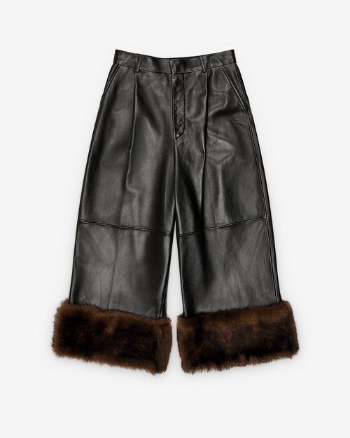 LOEWE Turn-Up Trousers - Black - S540Y54LB6