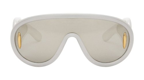 LOEWE Wave Mask Sunglasses - White Holographic - GSUNSUNX03