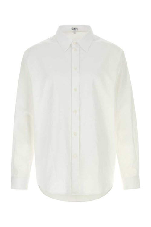 LOEWE White Poplin Shirt - H526Y05XAT WHITE