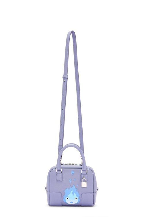 LOEWE x Howls Calcifer Amazona 16 Bag In Nappa Calfskin - Blueberry