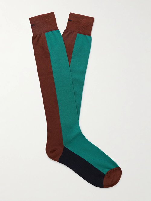 Loro Piana Colour-Block Wool Socks - F3X1 - FAM5928