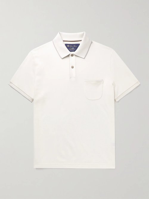 Loro Piana Regatta Stretch-Cotton Piqué Polo Shirt - 1000 - FAI0485 1000