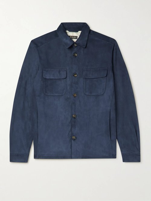 Loro Piana Suede Shirt Jacket - W183 - FAL6174 W183