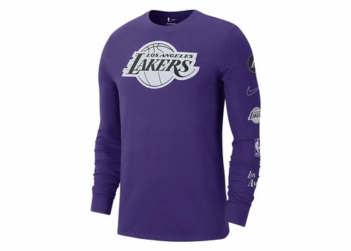 Los Angeles Lakers City Edition Nike NBA Long-Sleeve T-Shirt - Field Purple - DV6040-504