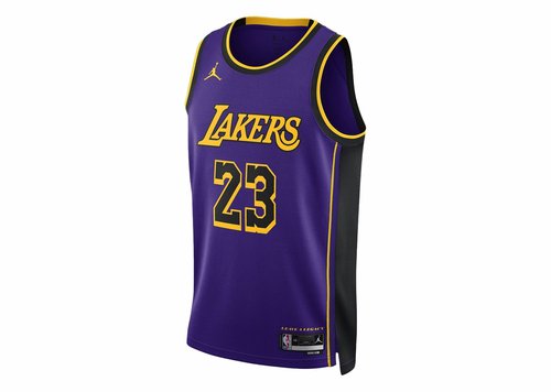 Los Angeles Lakers Statement Edition Air Jordan Dri-FIT NBA Swingman Jersey - Field Purple - DO9530-508