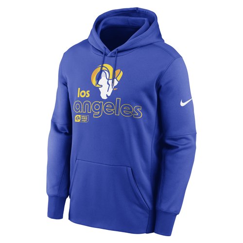 Los Angeles Rams Menâs Nike Therma NFL Pullover Hoodie - Royal - NKAQ4NP95-9YE