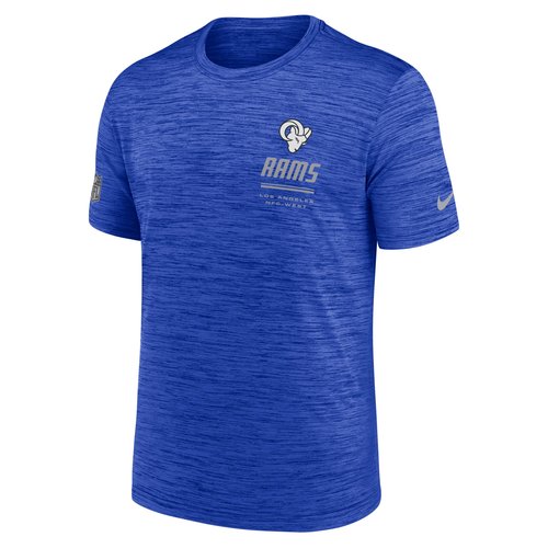 Los Angeles Rams Sideline Team Issue Velocity Nike Dri-FIT NFL T-Shirt - Royal - 02ER4NP9X-7VD