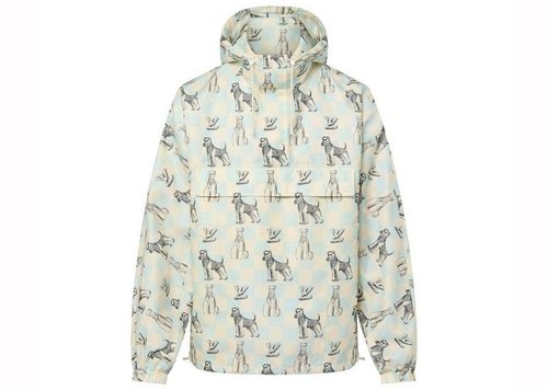 Louis Vuitton by Tyler, the Creator Damier Printed Hooded Anorak - Blue/White - YP1AFRCA