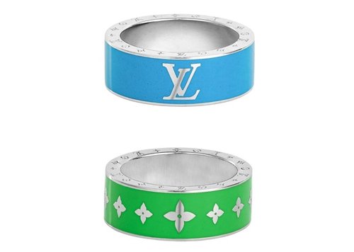 Louis Vuitton Ceramic Set of 2 Rings - Rainbow