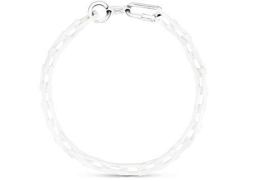 Louis Vuitton Chain Links Necklace Square - Powder White