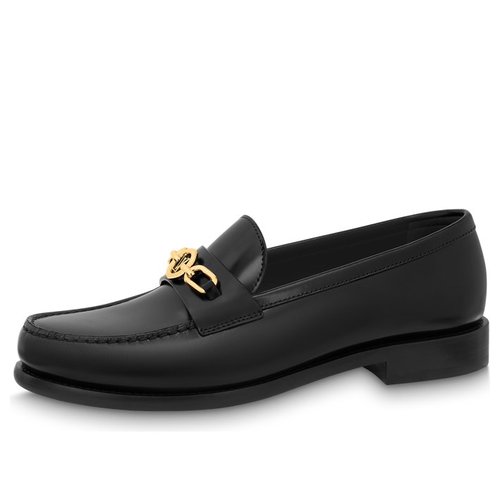 Louis Vuitton Chess Flat Loafer - Black - YP1ABIBA