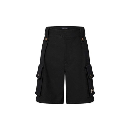Louis Vuitton Cotton Utility Cargo Shorts - Black - YP1AFJ55