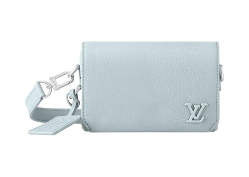 Louis Vuitton Crossbody LV Logo Bag - Light Blue