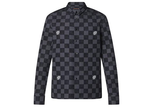 Louis Vuitton Damier Shirt - Dark Grey - YP1A99WZ