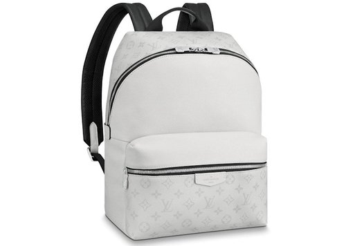 Louis Vuitton Discovery Backpack Monogram Antarctica Taiga PM - White