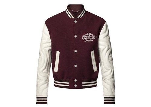 Louis Vuitton Embroidered Calfskin Varsity Jacket - Bordeaux - YP1AGJCF