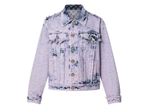 Louis Vuitton Fringed Monogram Boyhood Denim Jacket - Lavender - YP1AB4TF